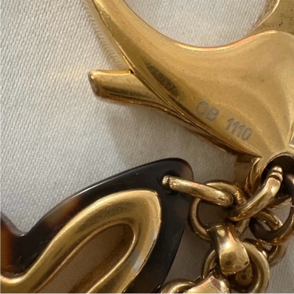 Authentic Louis Vuitton Bijoux Sac  Key Charm Key chain Gold Brown Monogram